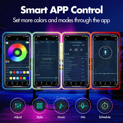 Waterproof LED RGB Light Strip W/ Bluetooth and Music Sense