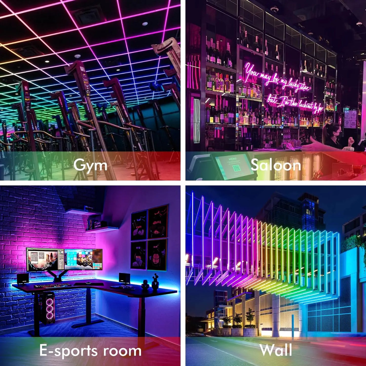 Waterproof LED RGB Light Strip W/ Bluetooth and Music Sense