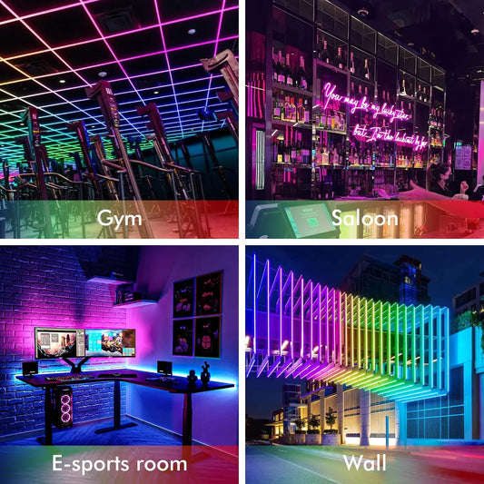 Waterproof LED RGB Light Strip W/ Bluetooth and Music Sense